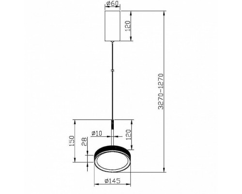 Подвесной светильник Maytoni El MOD041PL-L15WG3K