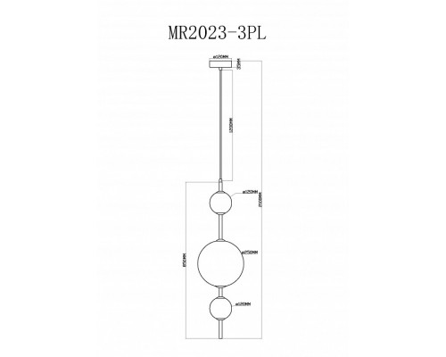 Подвесной светильник MyFar Violla MR2023-3PL