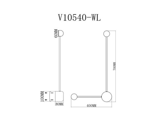 Накладной светильник Moderli Provo V10540-WL