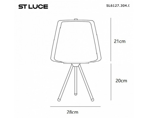 Настольная лампа декоративная ST-Luce Pandora SL6127.304.01