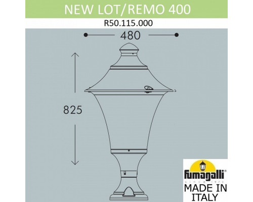 Наземный низкий светильник Fumagalli Remo R50.115.000.AYE27