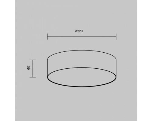 Накладной светильник Maytoni Zon C032CL-24W3K-RD-B