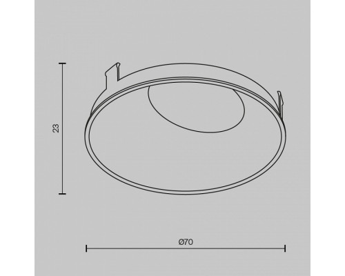 Кольцо декоративное Maytoni Wise Ring057-10-GF