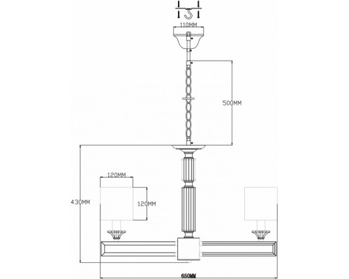 Подвесная люстра Moderli Katar V2622-5P