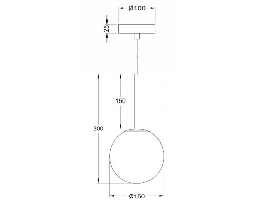 Подвесной светильник Maytoni Basic form MOD321PL-01G1