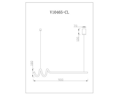 Подвесной светильник Moderli Torino V10465-CL