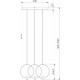 Подвесной светильник Eurosvet Layla 50257/3 LED черный/ латунь