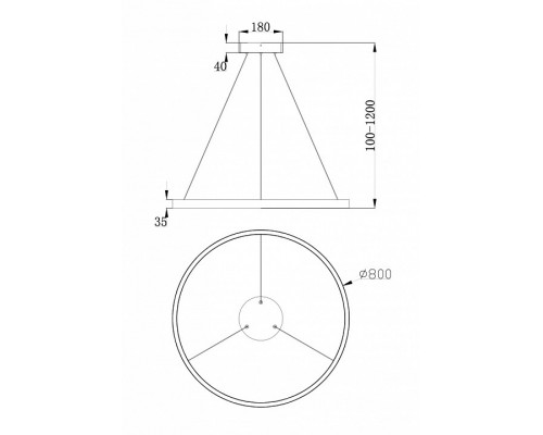 Подвесной светильник Maytoni Rim MOD058PL-L42W4K