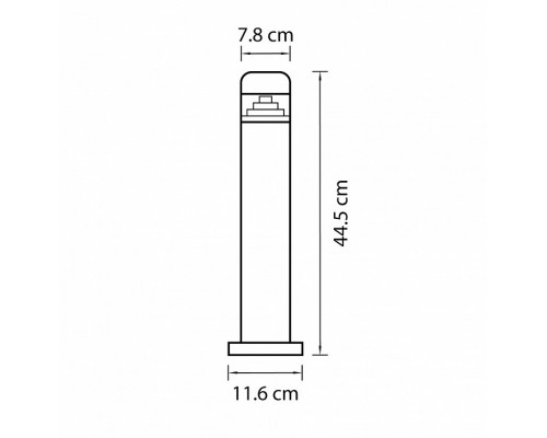 Наземный низкий светильник Lightstar Raggio 376907