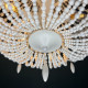 Подвесная люстра Imperiumloft Rh Anselme White Wood Large Chandelier 40.1934-0