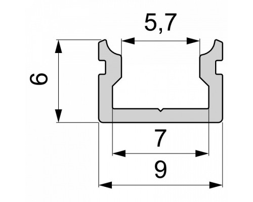 Профиль накладной Deko-Light AU-01-05 970081