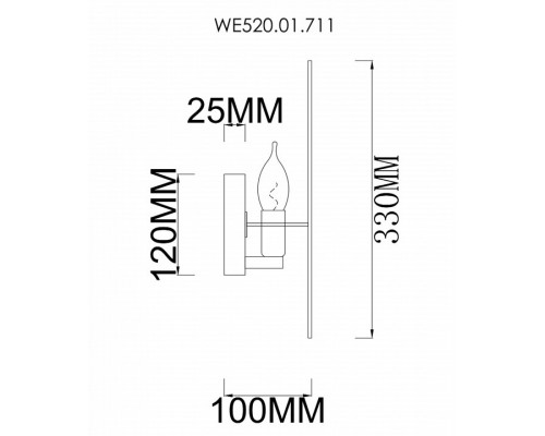 Бра Wertmark Palma WE520.01.711