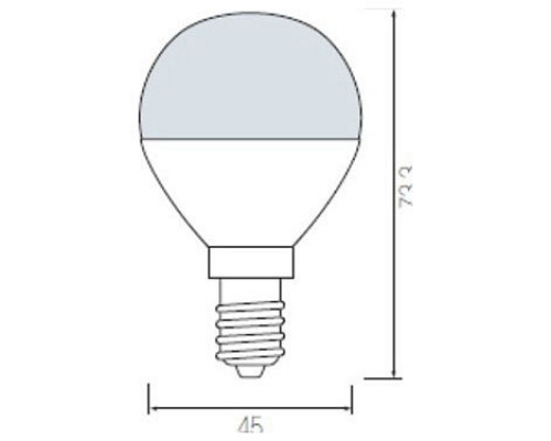 Лампа светодиодная Horoz Electric HL4380L E14 6Вт 4200K HRZ00000040