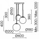 Подвесной светильник Maytoni Basic form MOD321PL-03B