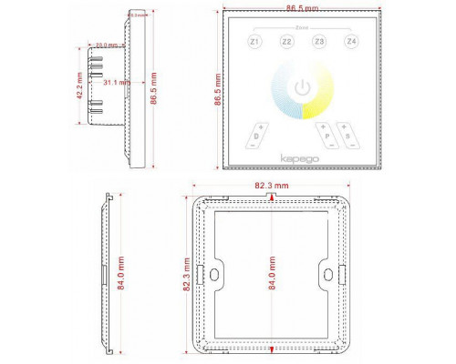 Контроллер-регулятор ЦТ и цвета RGB Deko-Light Rf 843019