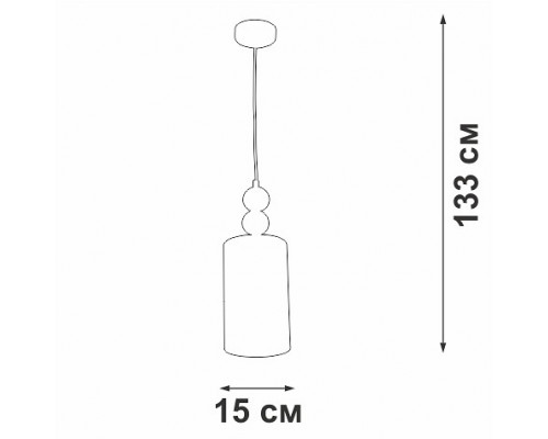 Подвесной светильник Vitaluce V2892 V2892-1/1S