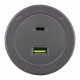 Розетка USB и type C на треке Arte Milano Am-track-sockets-39 399731TS/USB-Type-C Grey