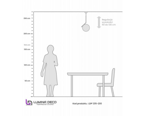 Подвесной светильник LUMINA DECO Sorento LDP 1215-200 WT+GD