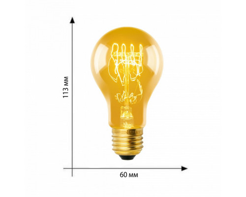 Лампа накаливания Uniel IL-V E27 60Вт K UL-00000476