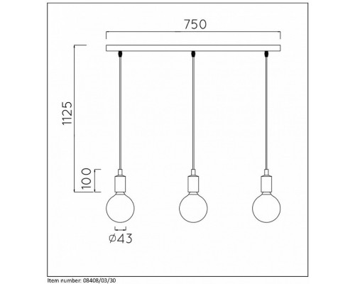 Подвесной светильник Lucide Fix Multiple 08408/03/30