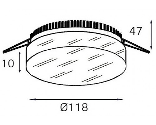 Встраиваемый светильник Italline IT06-6010 IT06-6010 white 3000K