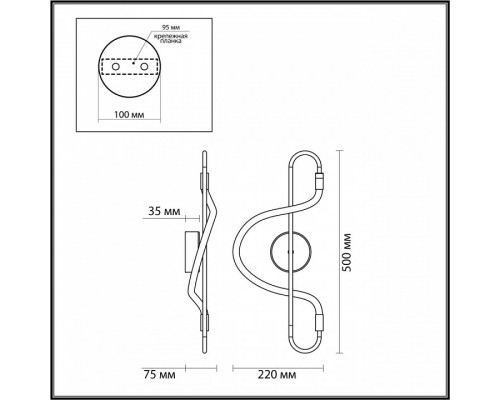 Накладной светильник Odeon Light Keys 4303/12WL