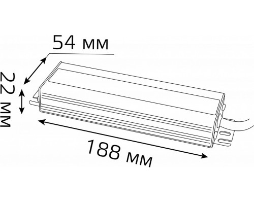 Блок питания с проводом Gauss  202022150