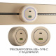 Розетка USB и type C на треке Arte Milano Am-track-sockets-39 399731TS/USB-Type-C Gold