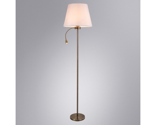 Торшер с подсветкой Arte Lamp Elba A2581PN-2AB