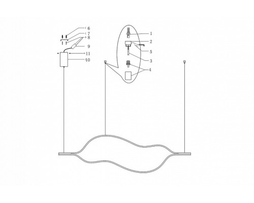 Подвесной светильник Imperiumloft Tape Light TRUDY01