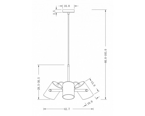 Подвесной светильник Freya Elori FR4004PL-03WB