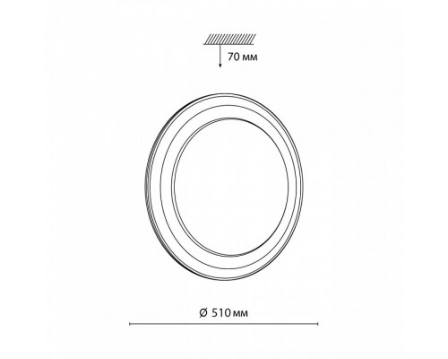 Накладной светильник Sonex Setta 7630/EL