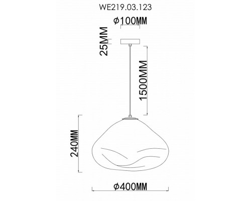 Подвесной светильник Wertmark Isola WE219.03.123