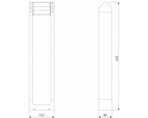 Наземный низкий светильник Elektrostandard DORS a062881