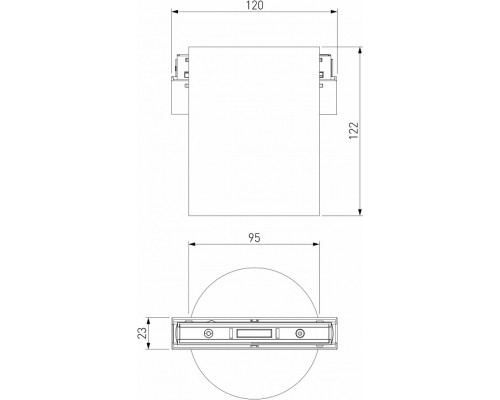 Накладной светильник Elektrostandard Slim Magnetic a063496