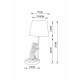 Настольная лампа декоративная Arte Lamp Gustav A4420LT-1WH