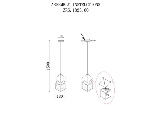 Подвесной светильник Zortes Ice Cube ZRS.1005.01