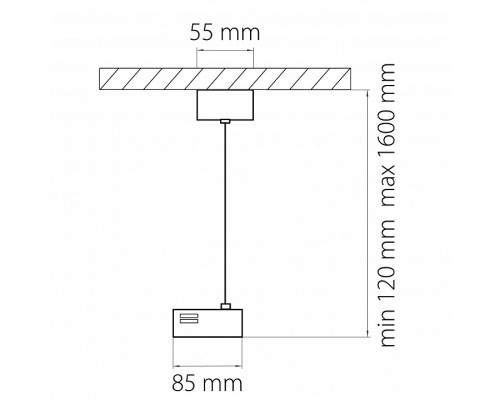 Подвес для трека Lightstar Barra 502196