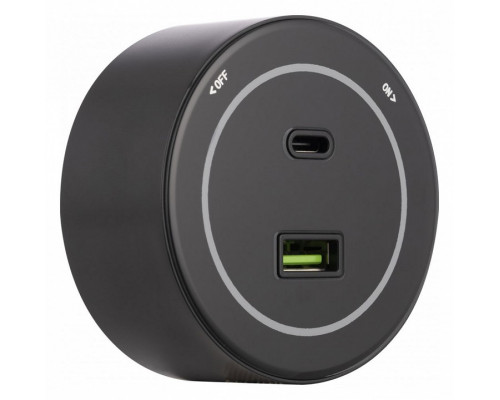 Розетка USB и type C на треке Arte Milano Am-track-sockets-39 399732TS/USB-Type-C Black