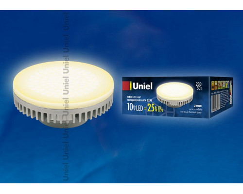 Лампа светодиодная Uniel LED-GX70 GX70 10Вт 2700K 07165