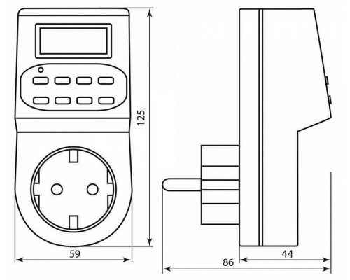 Розетка с таймером Feron TM22 23205