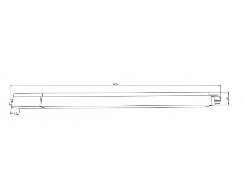 Накладной светильник Maytoni Basis TR000-1-24W3K-W