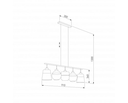 Подвесной светильник TK Lighting Amber 2382 Amber