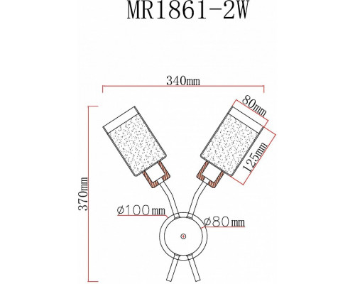 Бра MyFar Linda MR1861-2W