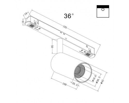 Светильник на штанге Maytoni Focus LED TR032-2-5W3K-M-B