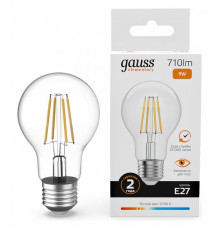 Лампа светодиодная Gauss Filament Elementary E27 9Вт 2700K 22219