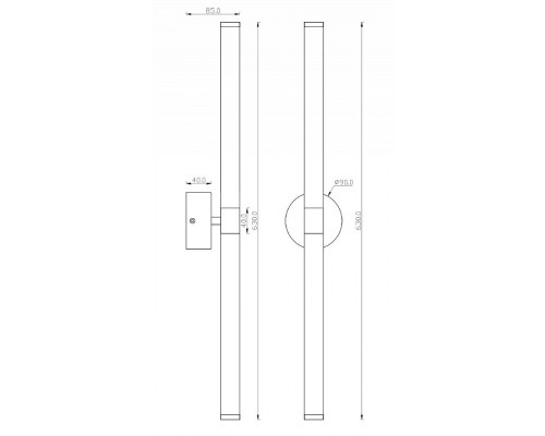 Бра Maytoni Axis MOD106WL-L16B3K