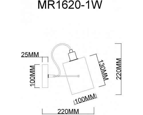 Бра MyFar Sara MR1620-1W