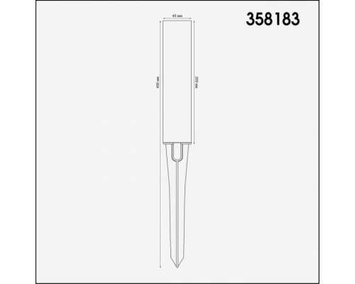 Наземный низкий светильник Novotech Nokta 358183