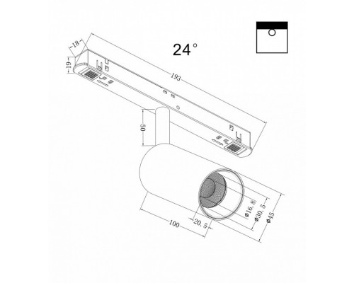 Светильник на штанге Maytoni Focus LED TR032-2-5W4K-S-B